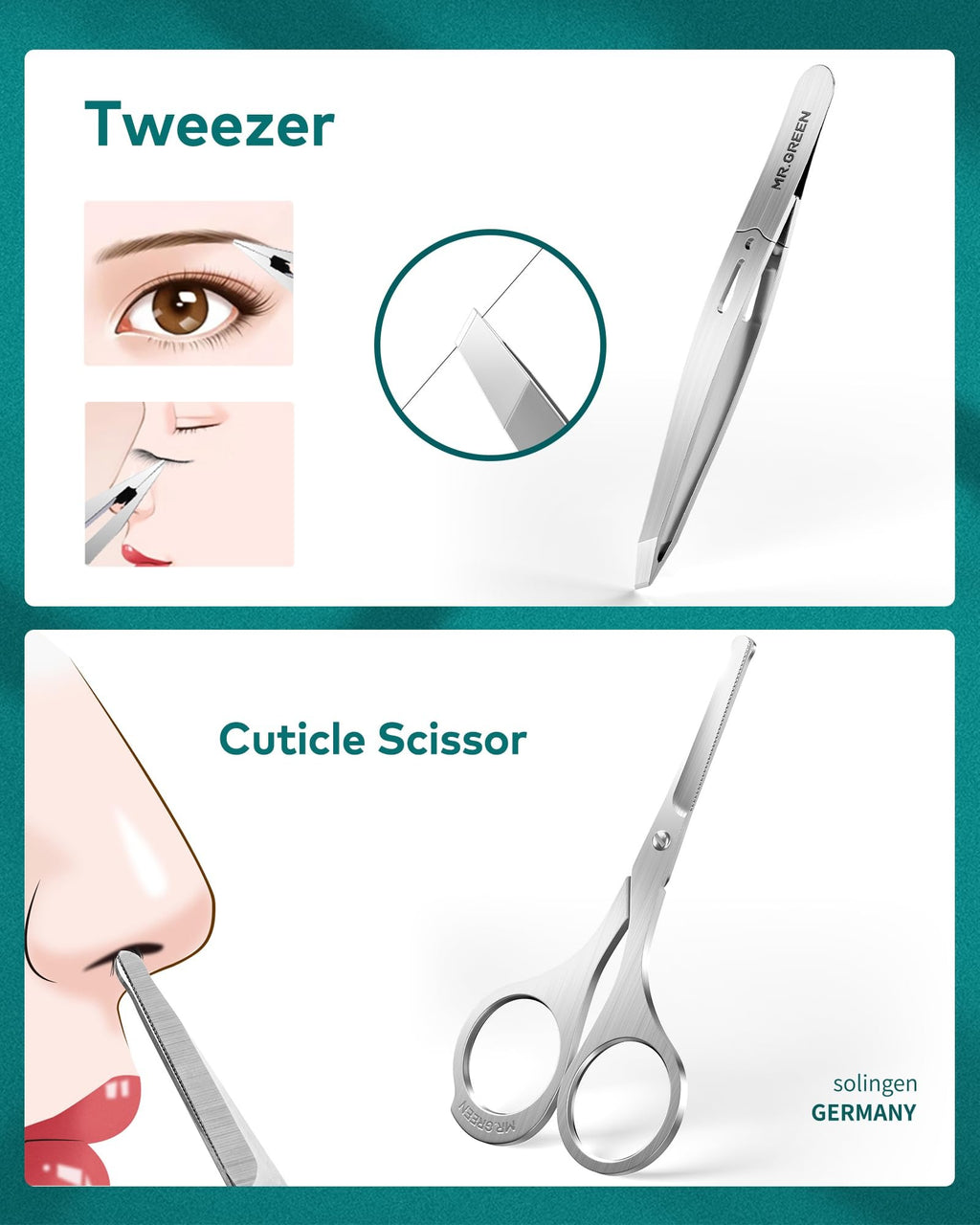 Premium Manicure &amp; Pedicure Kit ? Stainless Steel Nail Clippers Set with Grooming Tools for Hand, Foot &amp; Facial Care ? Travel Case Included ( 10 PCS Creative Smiley Nail Tool Set )