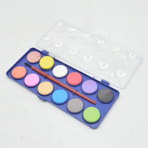 Water Color Painting Set with Brushes and Palette ? Vibrant Watercolor Paints, High-Quality Brushes, and Mixing Palette for Artists, Students, and Hobbyists