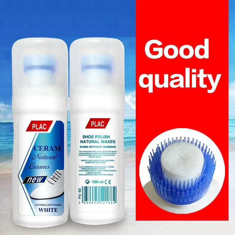 PLAC White Shoe Polish Cream ? Magic Instant Cleaner for White Shoes (250ml)