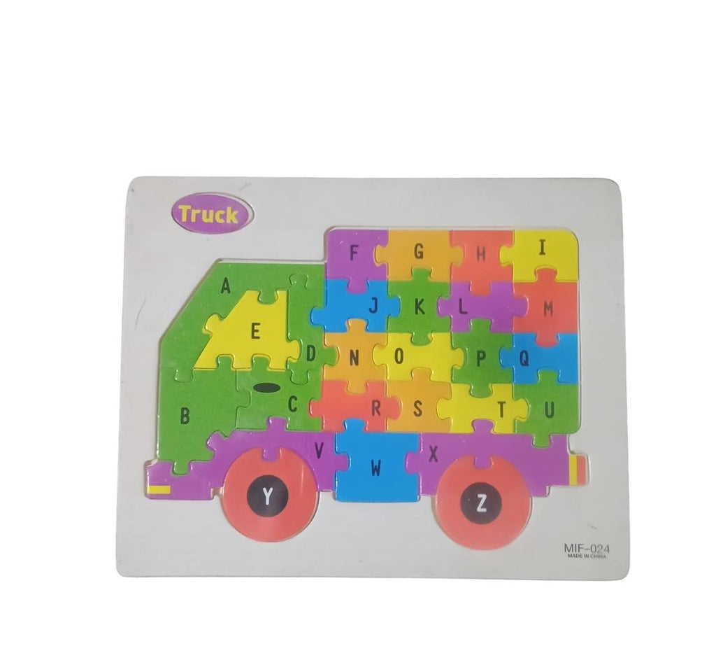 Wooden Alphabet Puzzle Board ? Premium A-Z English Letters Learning Toy for Kids, Early Literacy, Cognitive Development, and Creative Play