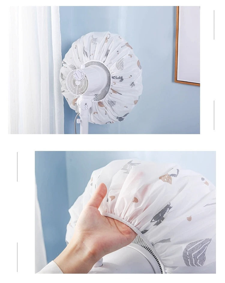 Decorative Fan Cover with Colorful Pattern Design ? Dust Protection &amp; Stylish Room Accent