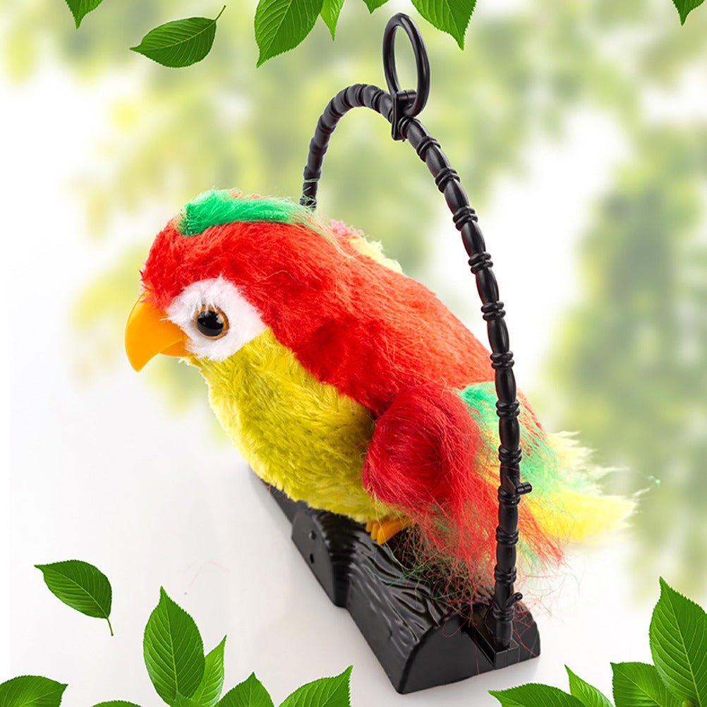 Talk Back Talking Parrot Toy ? Repeats Speech, Educational &amp; Fun for Kids