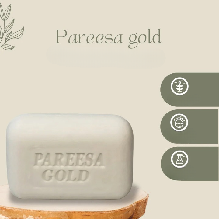 Pareesa Gold Honey &amp; Almond Soap ? Moisturizing and Nourishing for Soft, Smooth Skin ( 135g )