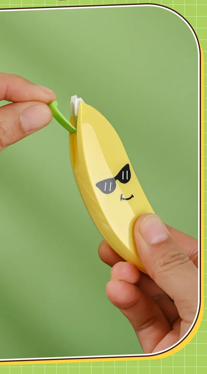 Banana Shaped Correction Tape ? Fun &amp; Portable Eraser Tool for Paper, Labels, and More ? 14cm