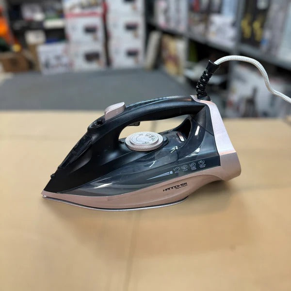 Hannover Steam Iron ? 2200W German Lot | Ceramic Soleplate, Vertical &amp; Burst Steam, Self-Cleaning, Adjustable Temperature Control