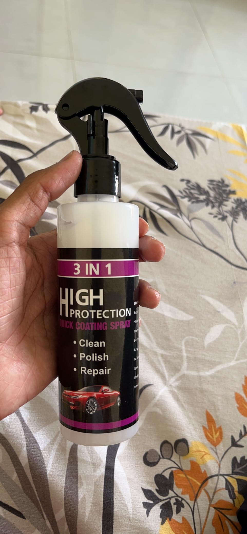 3 In 1 High Protection Quick Car Coating Spray, Ceramic Car Coating Spray Crystal Coating For Car