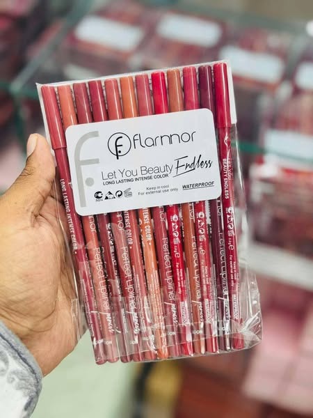 Flormar Perfect Lipliner ? Long-Lasting &amp; Intense Color | Smooth Application | Pack of 12 Shades