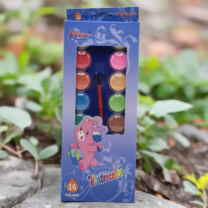 Water Color Painting Set with Brushes and Palette ? Vibrant Watercolor Paints, High-Quality Brushes, and Mixing Palette for Artists, Students, and Hobbyists