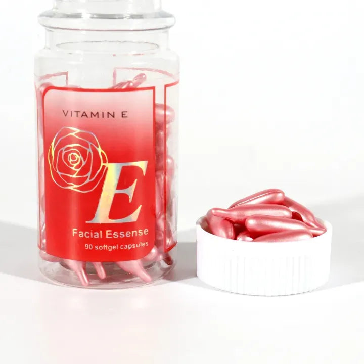 Pack Of 90 Essence of Facial Skincare ? Vitamin E Skin Care Facial Capsules | Nourishing, Hydrating, Anti-Aging &amp; Skin Protection Formula