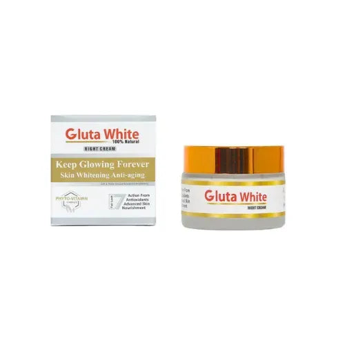 Gluta White Night Cream (50 ml) - Glutathione white Cream Extreme Strong whitening And Anti-Aging night cream - Gluta White Night Cream  - Achieve a Brighter, More Radiant Complexion