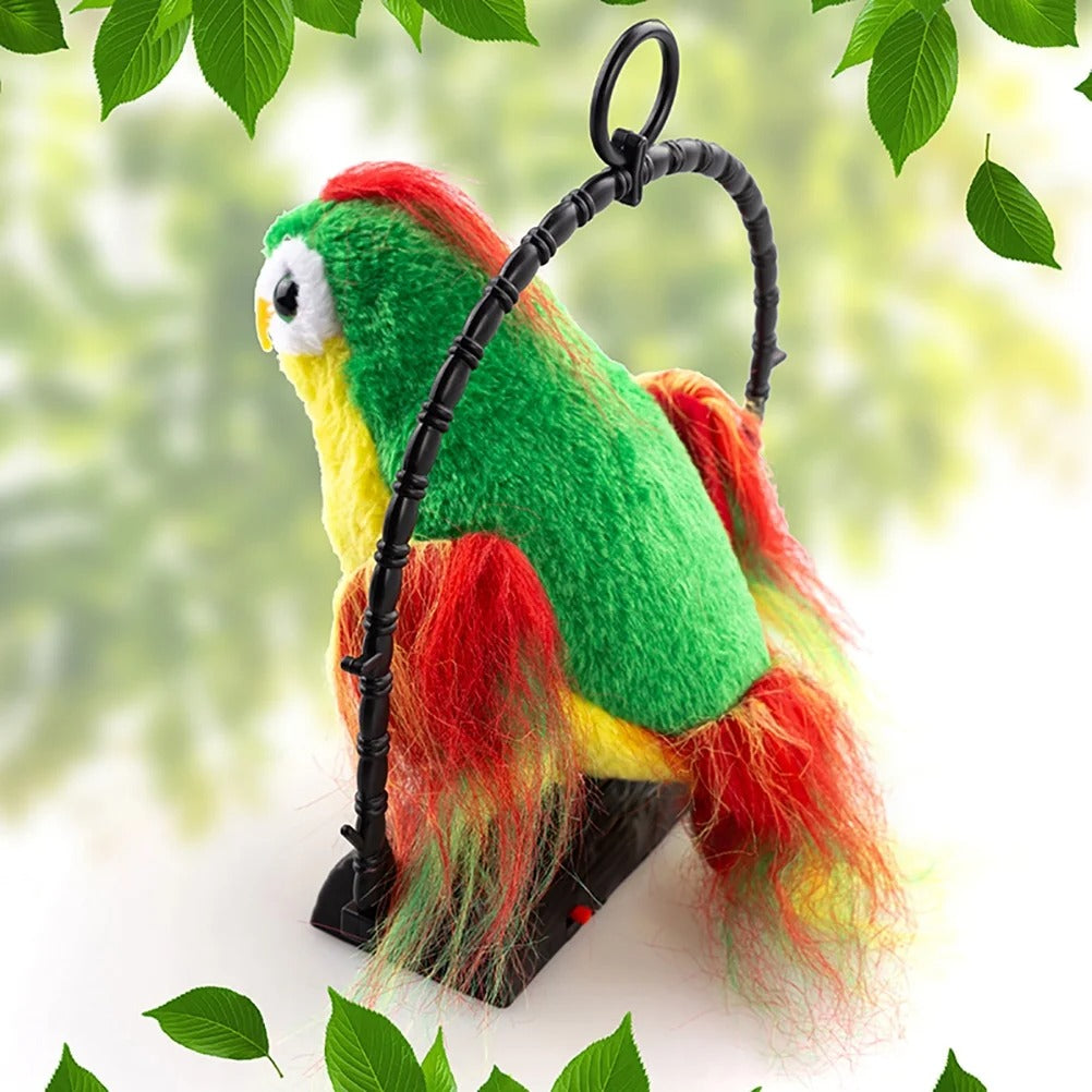 Talk Back Talking Parrot Toy ? Repeats Speech, Educational &amp; Fun for Kids