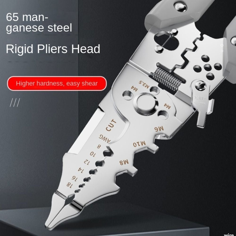 Multi-Function Wire Stripper and Cutter ? 10-in-1 Electrical Tool with Wire Cutting, Stripping, Crimping &amp; Screw Functions