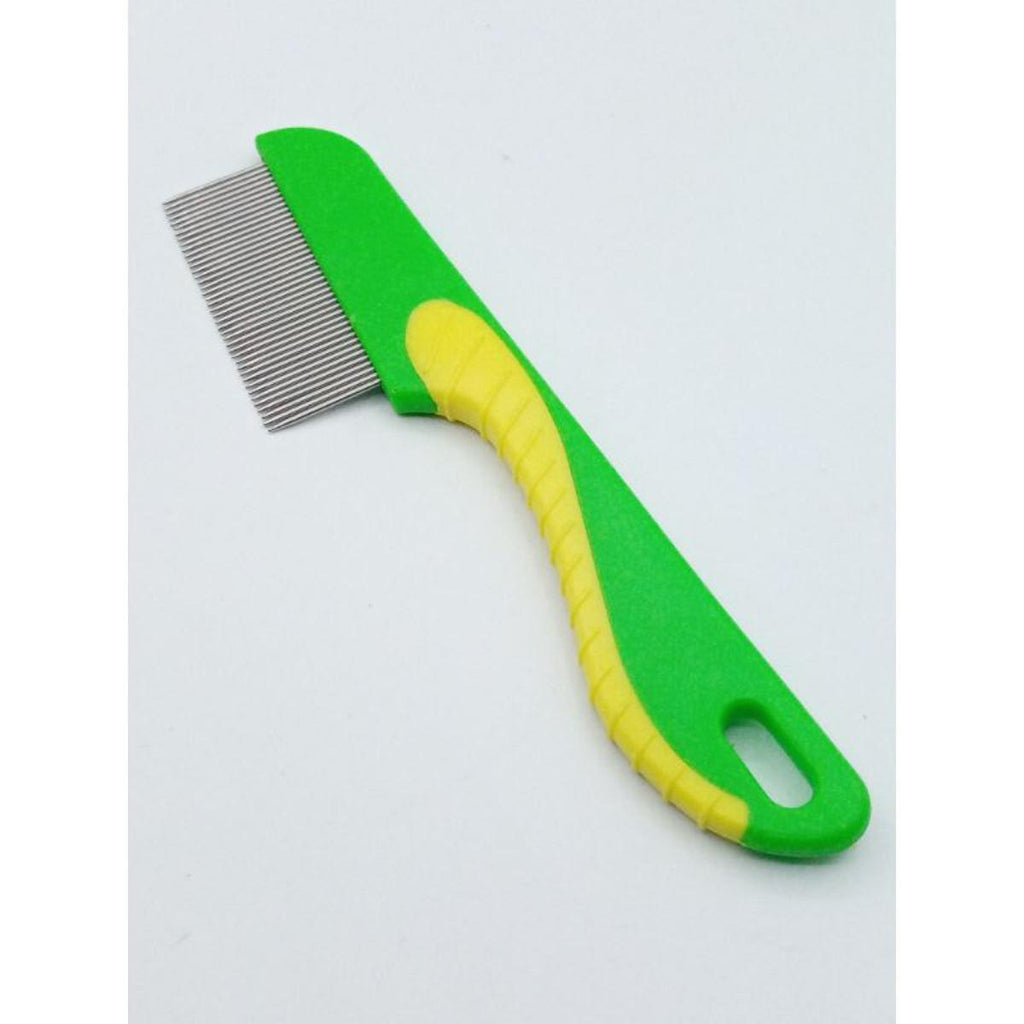 100% Stainless Steel Needles Anti Lice Comb ? Ergonomic Handle, Safe Rounded Tips, Reusable &amp; Clinically Proven for Men &amp; Women (Random color)