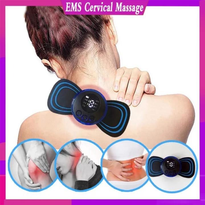 Pain Relief Portable Mini Electric Massager EMS Mini Body Massage Patch for Muscle Pain Relief-Neck,Arms,Back,Shoulder &amp; All Body Pain Relief