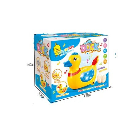 Musical Electric Lay Eggs Duck Toys For Kids and Boys - Battery Operated With Light and Music Sound Toy Vehicles car
