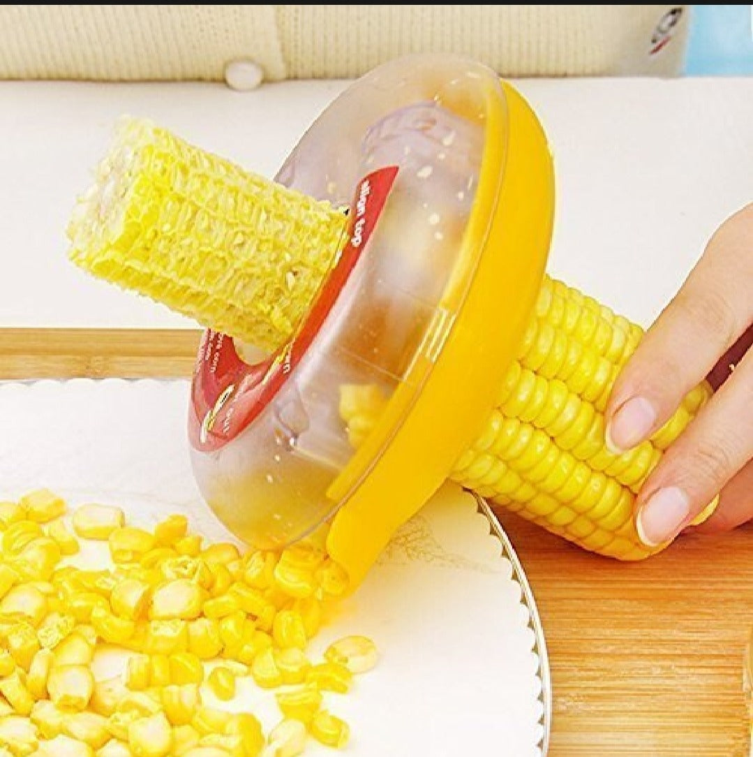 One-Step Corn Cutter &amp; Kerneler ? Easy Corn Remover with Built-In Collection Bowl