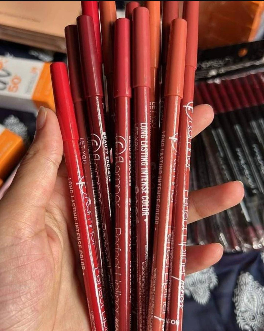 Flormar Perfect Lipliner ? Long-Lasting &amp; Intense Color | Smooth Application | Pack of 12 Shades