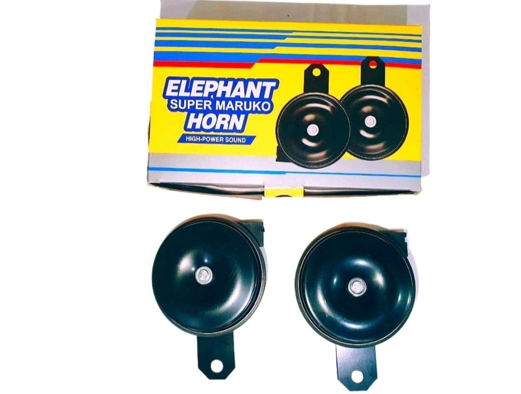 High Sound Elephant Horn for Cars &amp; Bikes ? Super Loud 12V Universal Vehicle Horn | Durable, Long-Lasting, Clear &amp; Powerful Sound for Maximum Road Safety | Easy Plug &amp; Play Installation | Compatible with All Cars, Motorcycles &amp; Scooters