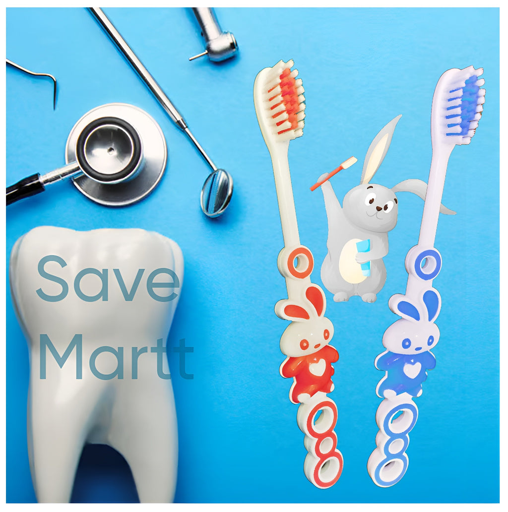 Dr. Jones Baby Teeth Brush ? Pack of 3 | Soft Bristles | Gentle Oral Care for Infants and Toddlers (Random color)