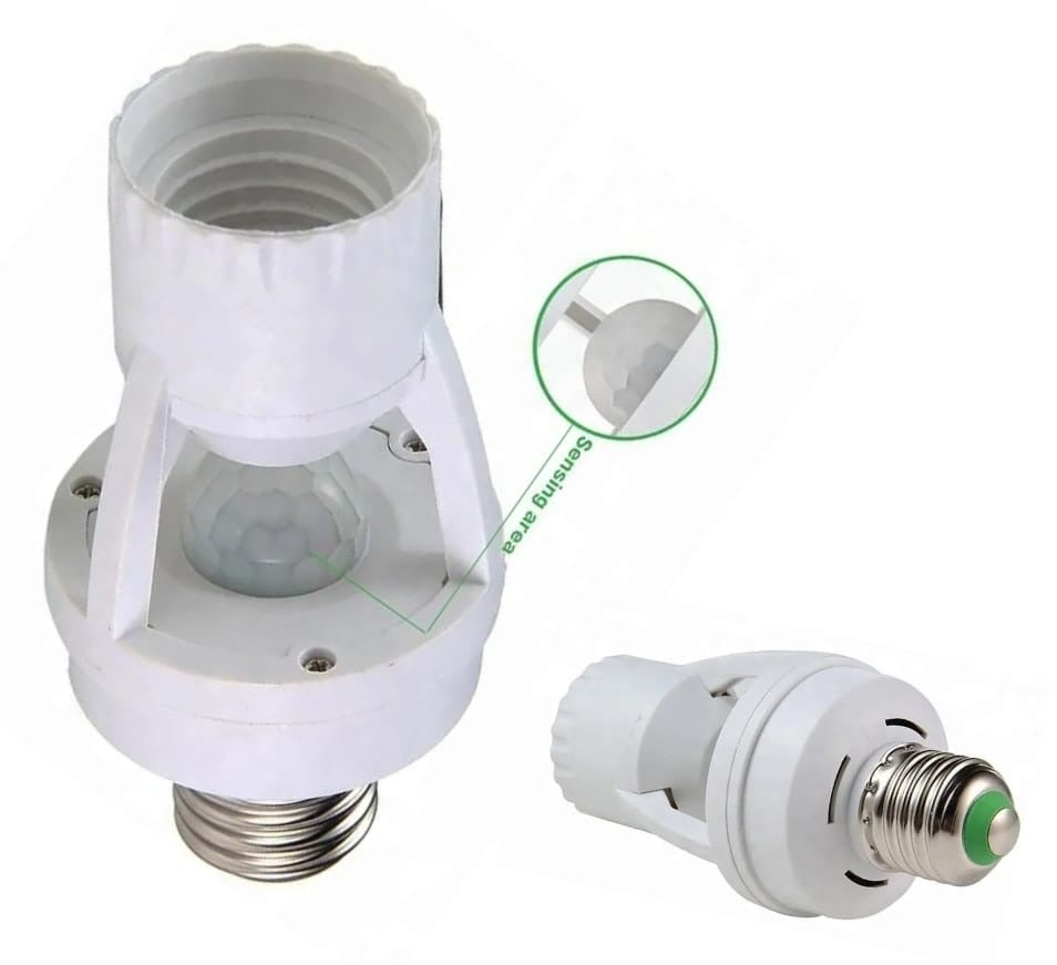 Infrared Motion Sensor Lamp Holder ? 360° Smart Light Socket with Automatic On/Off Detection