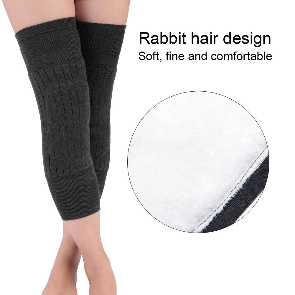 Unisex Wool Knee Length Leg Warmers ? Plain Black, Comfortable &amp; Stylish Winter Wear, Easy to Wear &amp; Wash, Formal Outfit Accessory, (1 Pair)
