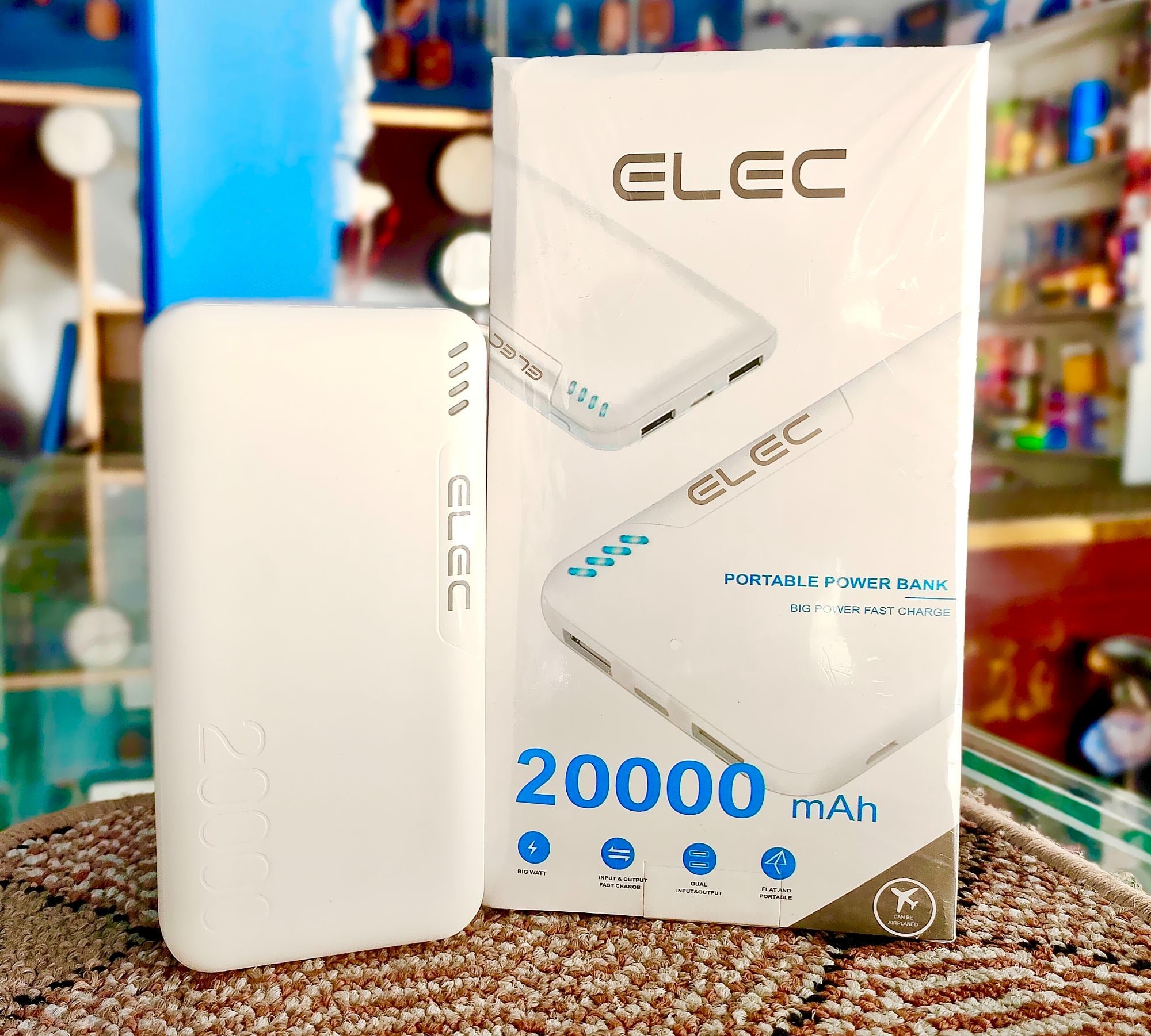 Elec 20000mAh Power Bank ? PD Fast Charging, High-Capacity Portable Charger