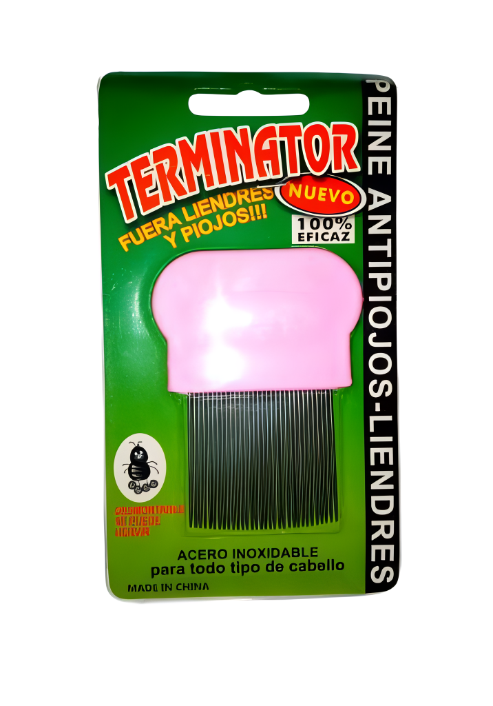 Multicolor Anti-Lice Hair Comb with Stainless Steel Micro-Grooved Teeth ? Safe and Effective Lice and Nit Removal Comb | Reusable and Suitable for All Hair Types | Compact Size 9cm x 4cm (Random Color)