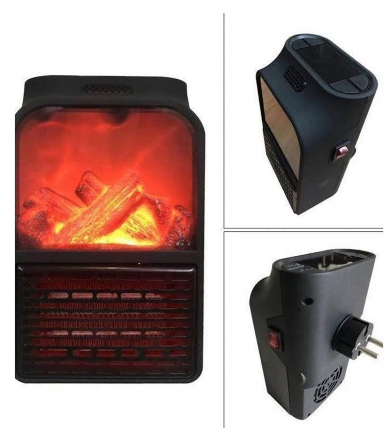 Flame Heater 1000W ? Portable Electric Plug-in Room Heater with Flame Effect &amp; Remote Control