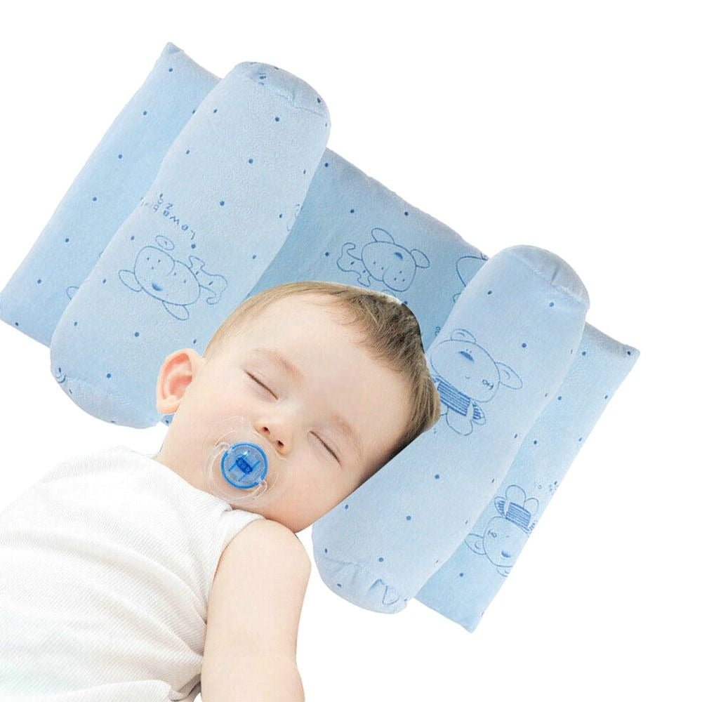 Soft Head Shaping Newborn Pillow for Flat Head Prevention, Breathable &amp; Portable Infant Cushion - Baby Head Shaping Pillow - Adjustable Newborn Baby Head Shaping Pillow ( Random Color &amp; Design ) - Without Box