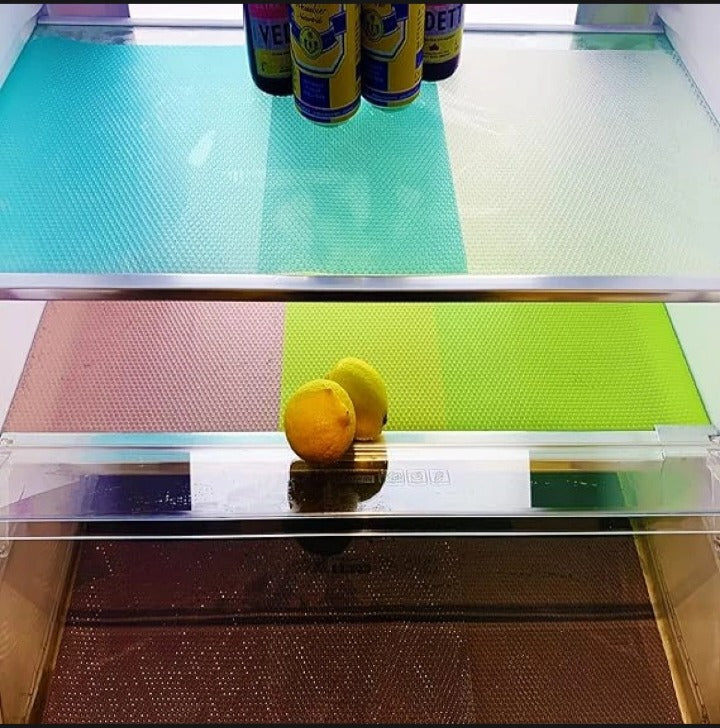 Anti-Slip Fridge Sheet Roll ? 45x150cm ? Spill-Proof Refrigerator Liner for Organized Shelves (Random color)