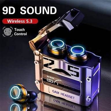 M25 Bluetooth 5.3 Wireless Earbuds ? HiFi Sound, LED Battery Display, 40 Hours Backup, Noise Cancelling, Touch Control, Waterproof
