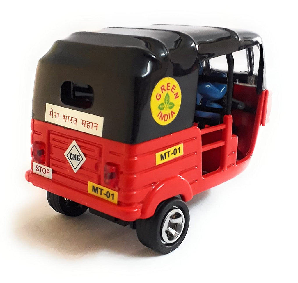 Musical Electric Tricycle Rickshaw Toy for Kids ? Battery Operated with Front &amp; Rear Lights, Music, Durable Plastic Build, (Multi-Color)