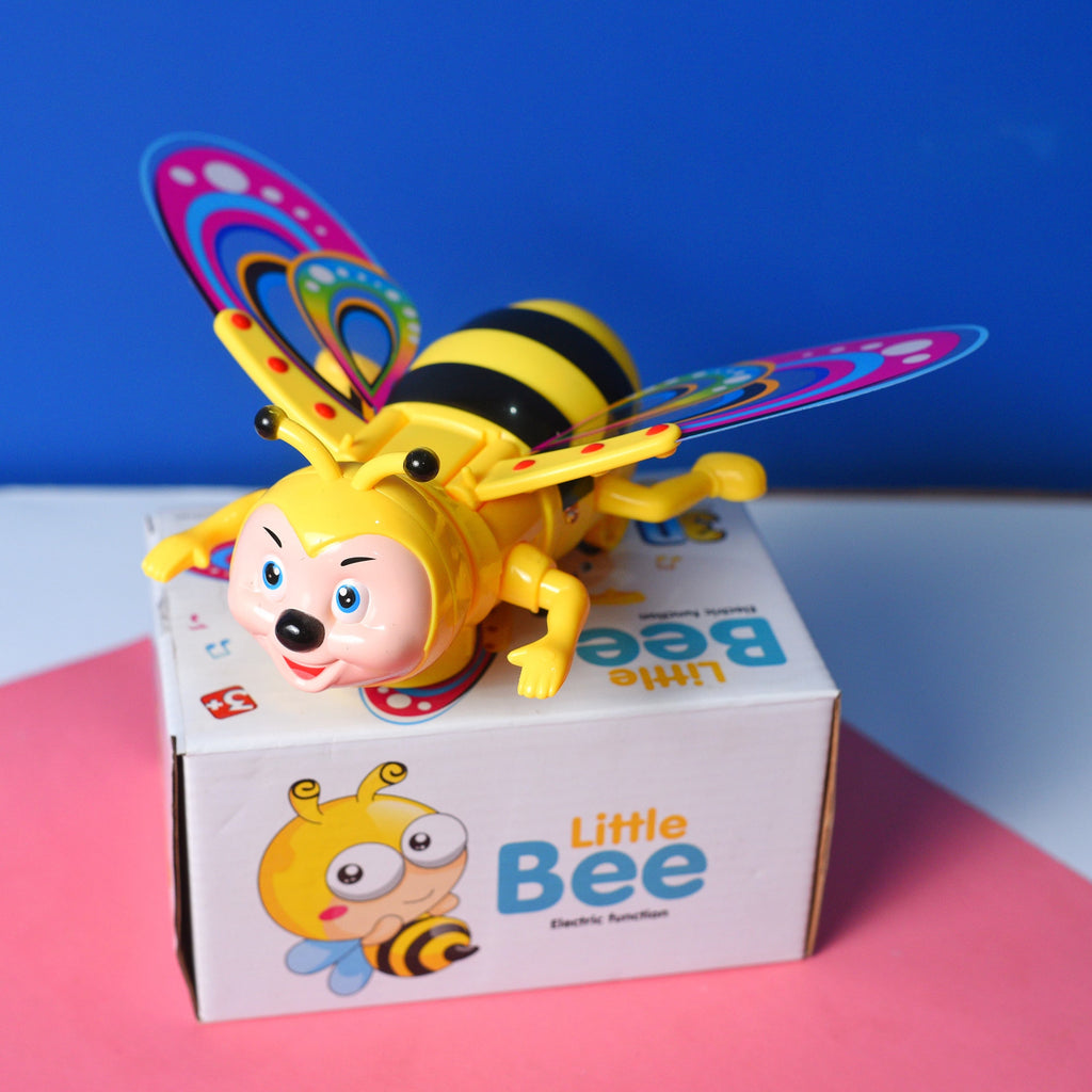 Battery Operated Light Sound Musical Crawling Bee Toy for Toddler Kids Boys Girls