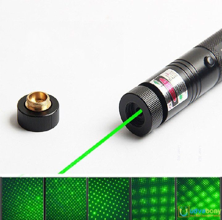 High-Power 303 Green Laser Pointer with Adjustable Focus ? Rechargeable 3.7V Battery, Charger &amp; Safety Lock ? Rechargeable Green Laser Light, Green Laser Pointer, Green Beam Light