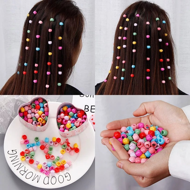 30 PCS Baby Girls Hairpins ? Cute Candy Color Mini Hair Clips &amp; Hair Braids Beads Set (Random Color)