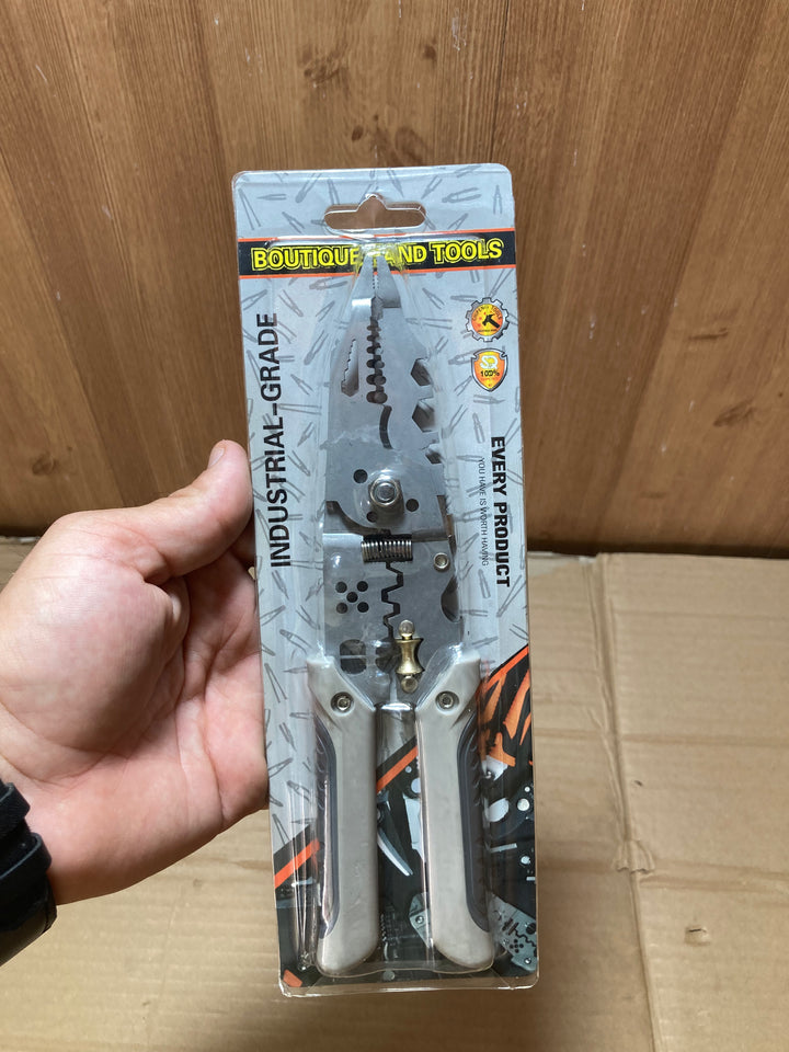 Multi-Function Wire Stripper and Cutter ? 10-in-1 Electrical Tool with Wire Cutting, Stripping, Crimping &amp; Screw Functions