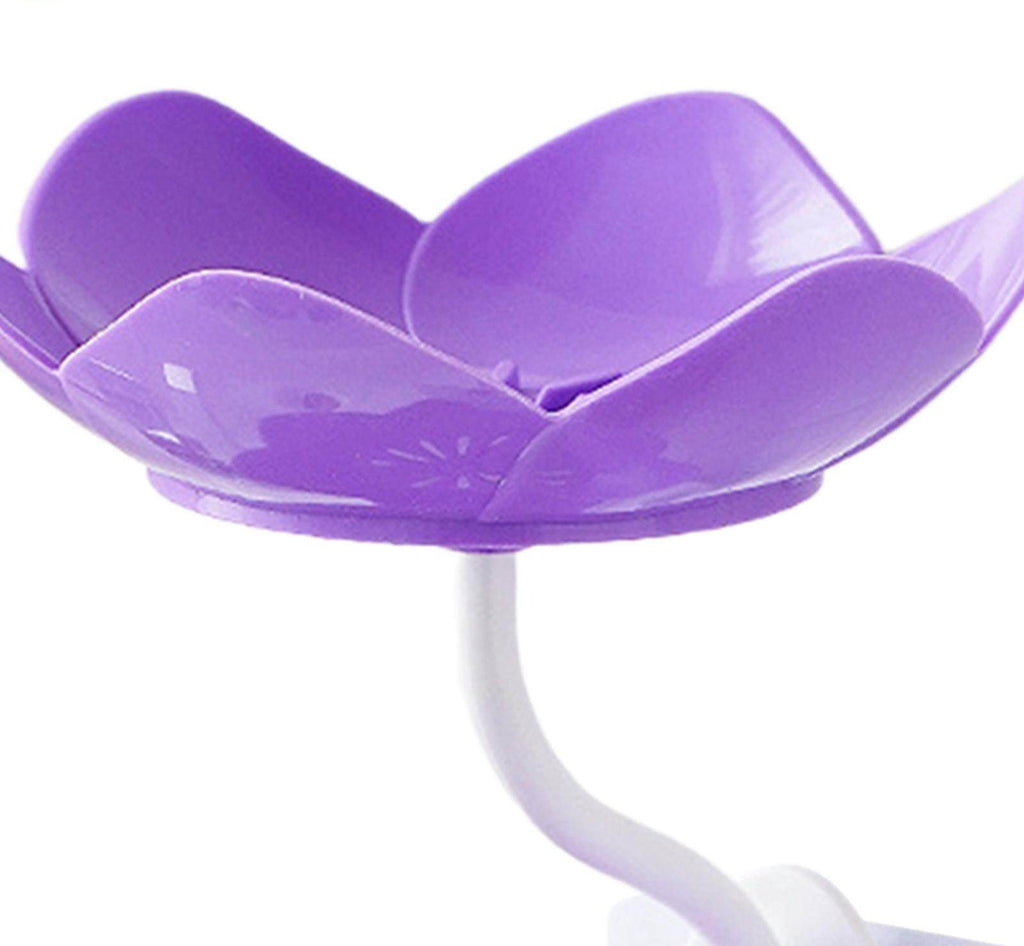 Lotus Flower Wall-Mounted Soap Holder ? Self-Draining Bathroom &amp; Kitchen Organizer