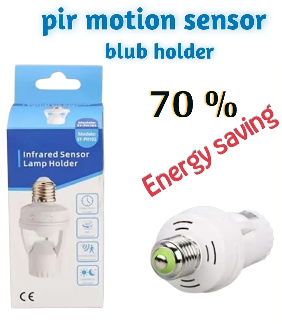 Infrared Motion Sensor Lamp Holder ? 360° Smart Light Socket with Automatic On/Off Detection