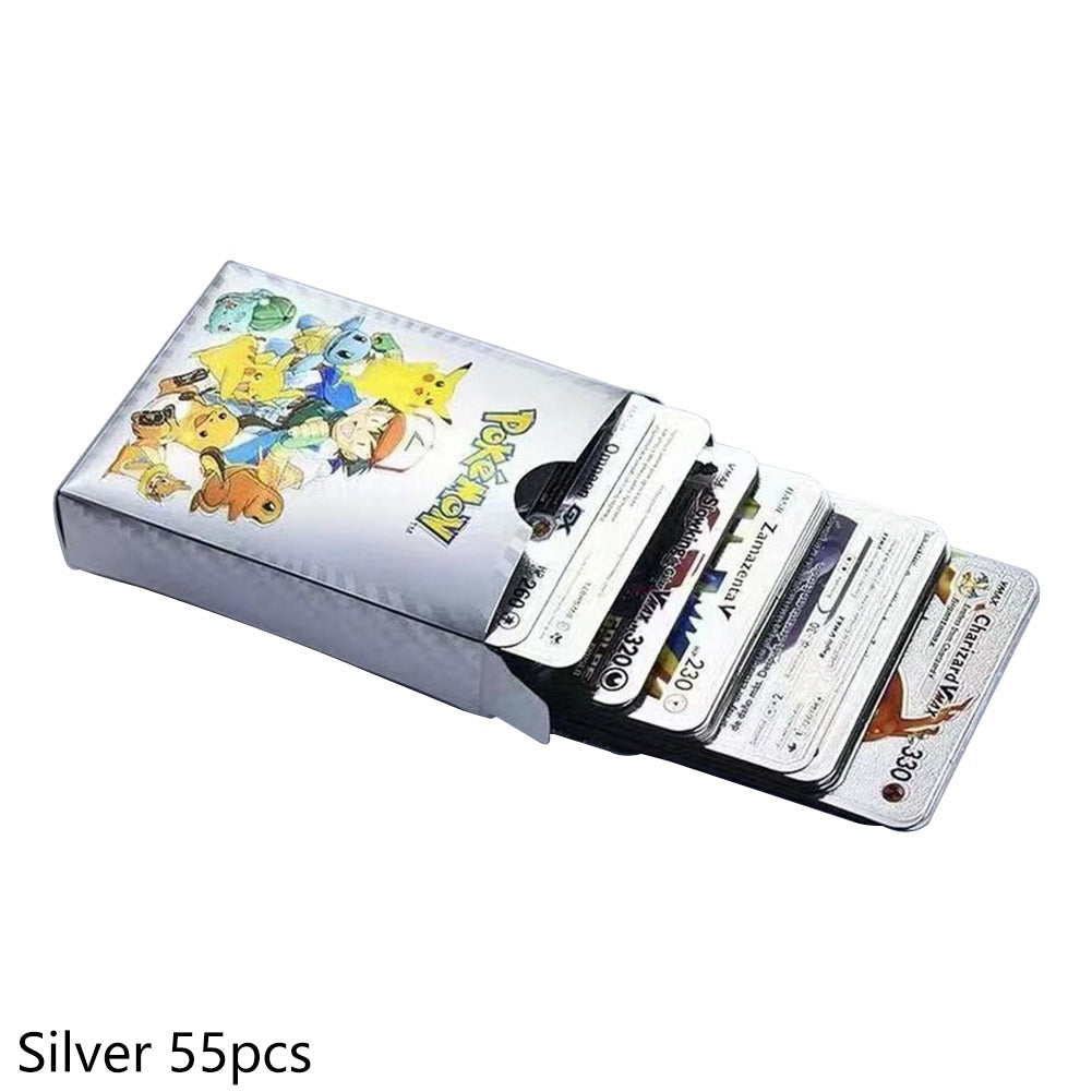 Pokemon Plastic Cards Collection Box ? 52 Cards per Pack | 3D Pokemon Trading Cards | Durable Plastic Cards | Gold, Black &amp; Silver Color Options | Premium Collector?s Edition Gift Set