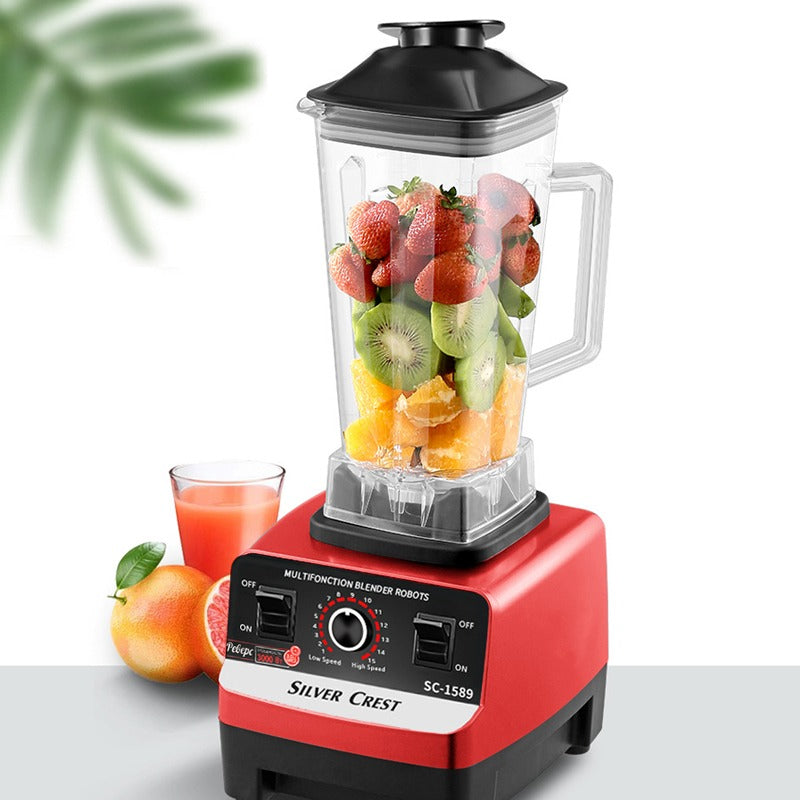 Silver Crest 2-in-1 Heavy Duty Blender ? 4500W | 2-Litter Jar  700ml Chopper | German Technology