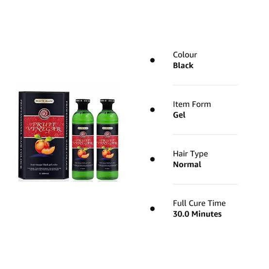 Ecosystem Fruit Vinegar Hair Color Gel Dye ? Nourishing, Long-Lasting Hair Color with Natural Shine ? All Hair Types