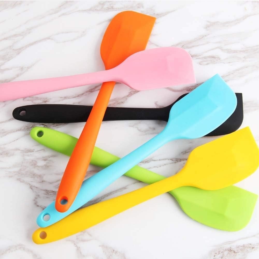 Silicone Spatula 8-Inch ? Heat Resistant, Non-Stick Flexible Rubber Scraper Spoon for Kitchen Use