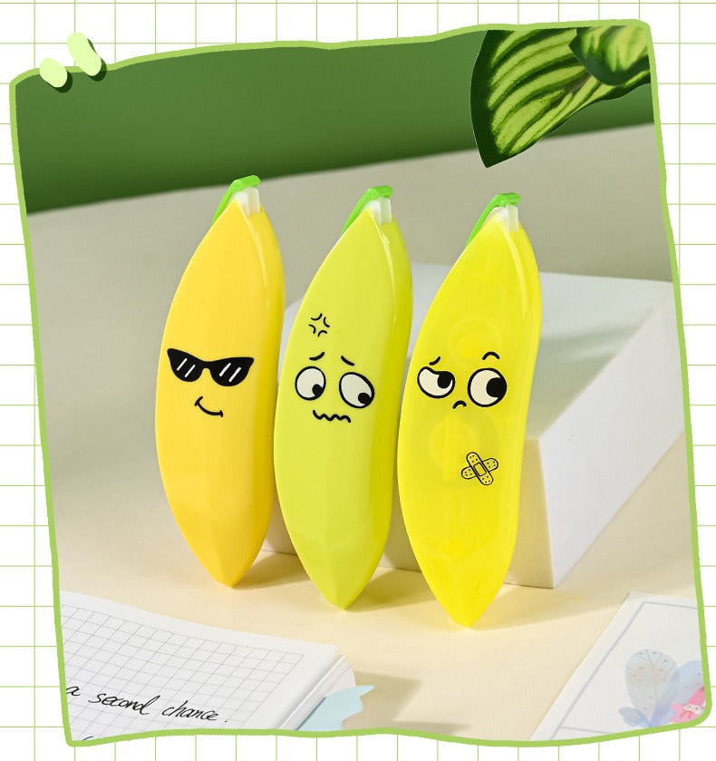 Banana Shaped Correction Tape ? Fun &amp; Portable Eraser Tool for Paper, Labels, and More ? 14cm