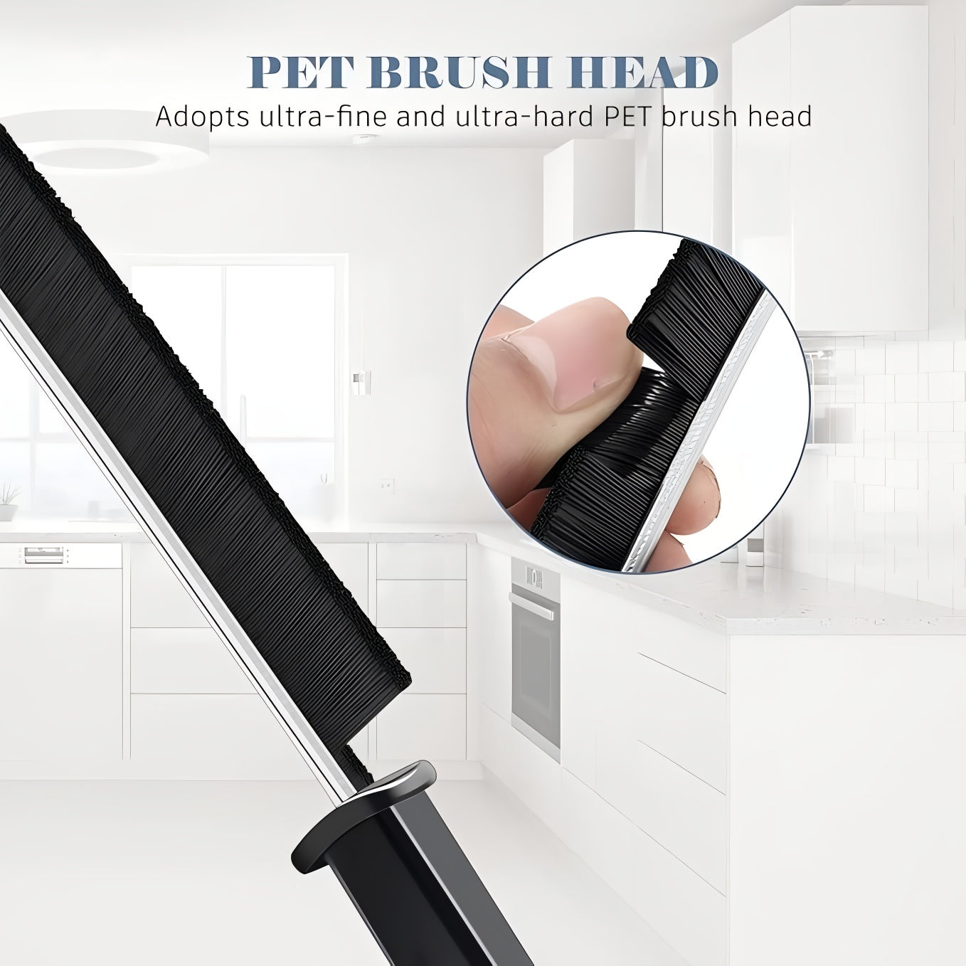 Set of 2 Gap Cleaning Brushes ? Hard Bristle Crevice and Grout Cleaning Brush for Bathroom, Kitchen, Tile, and Dead Angles ? Durable Narrow Cleaning Tool (9 Inch Lengh 0.75 Inch Width)