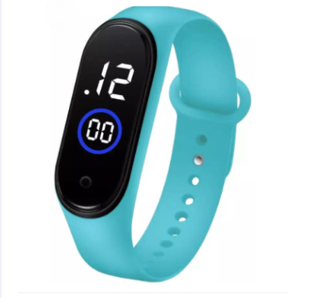 Latest  M4 LED Watch Digital Sports Bracelet for Boys &amp; Girls ? Waterproof Touch Display ? Random Band Color (Without Box)