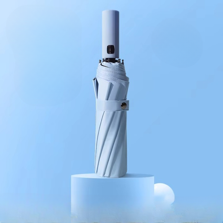 Compact Travel Umbrella with Windproof Design Gray Ghana