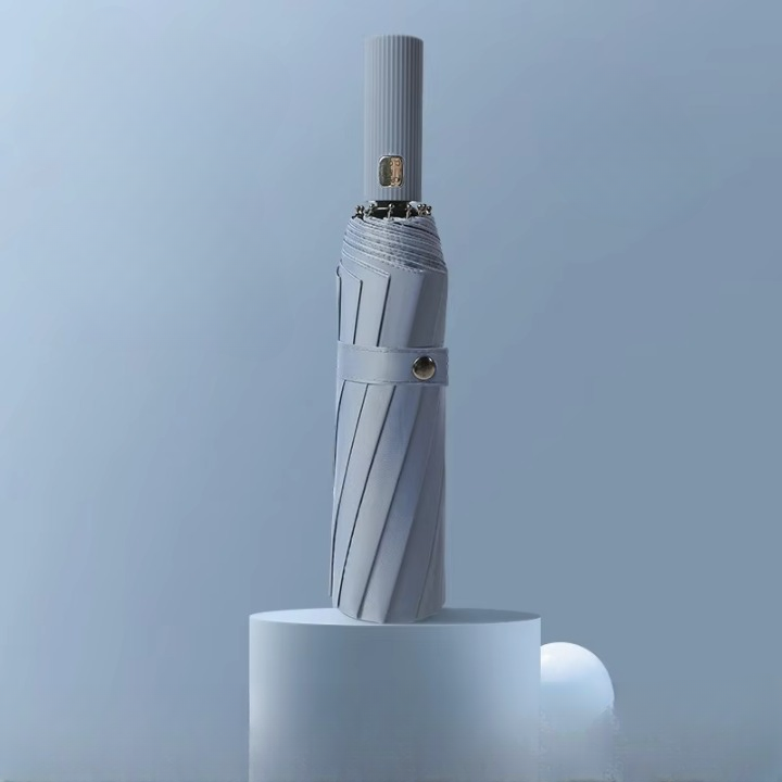 Compact Travel Umbrella with Windproof Design Gray Ghana