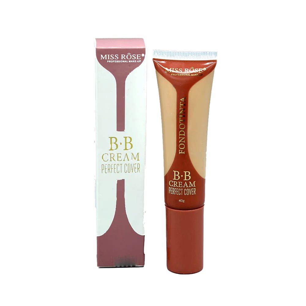 Miss Rose BB Cream Perfect Cover Foundation & Skincare in One – 40g | Full Coverage, Lightweight, Natural Finish – Available in Air, Ivory & Beige Shades - Image 2