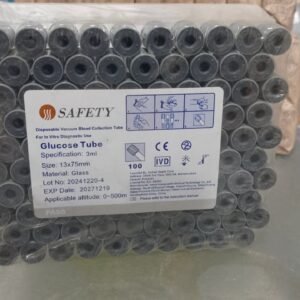 Safety Grey Blood Collection Tube – Glucose Test Tube 3ML, Secure Sample Collection for Laboratory Use