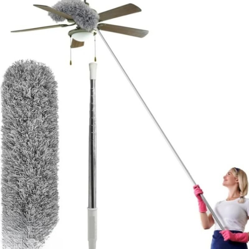 Extendable Microfiber Duster with Telescopic Handle | Long Reach, Bendable Head & Washable Cleaner - Image 6